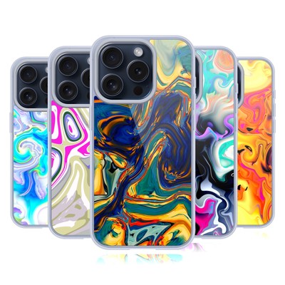 HAROULITA LIQUID MARBLE GEL CASE COMPATIBLE WITH APPLE iPHONE PHONES/MAGSAFE