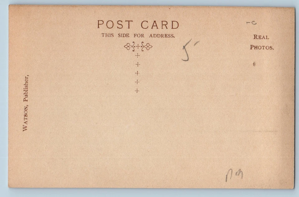 c1910s High School Building White Plains New York NY RPPC Photo Antique Postcard - Image 2 of 2