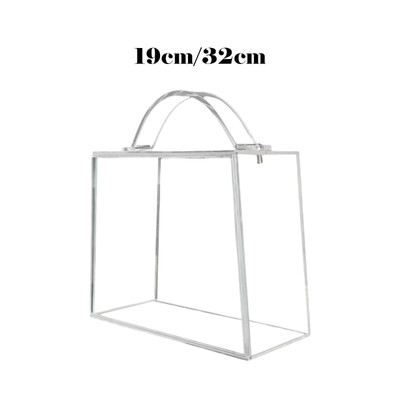 Blumenkasten Aufbewahrungsbehälter Acryl klar tragbar elegant ewige Blumen Box