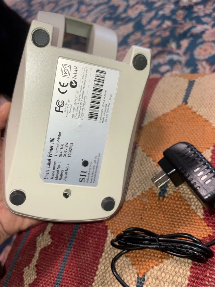 Seiko Smart Label Printer SLP-100 USB Connectivity with Power Adapter Working - Image 3 of 4