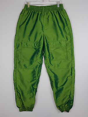 Urban Outfitters Stella Iridescent Cargo Jogger Pants Green Women's Size M EUC
