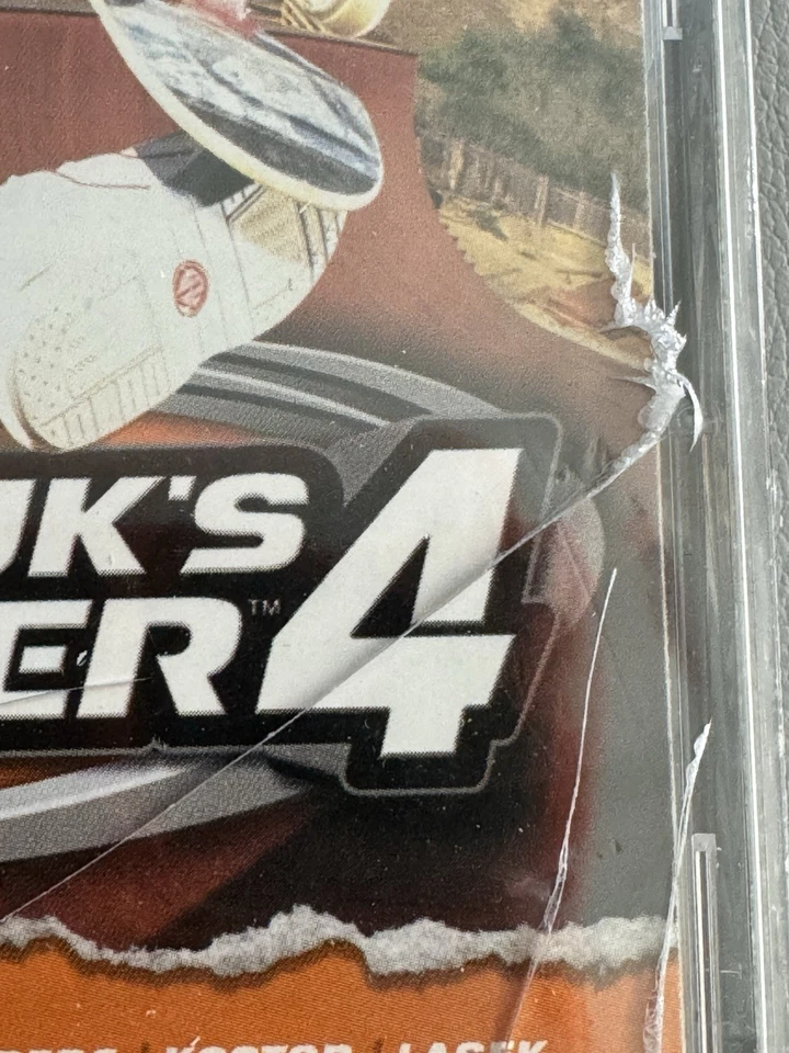 Tony Hawk's Pro Skater 4 (Sony PlayStation 1, 2002) PS1 Black Label CRACKED CASE - Image 3 of 4