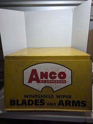 Large ANCO by Anderson Windshield Wiper Blades & Arms Vintage Gas Station...
