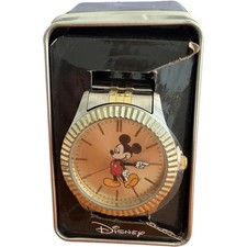 Mickey Mouse Disney Accutime Silver & Gold Two Tone Wrist Watch MK8021CV Unisex