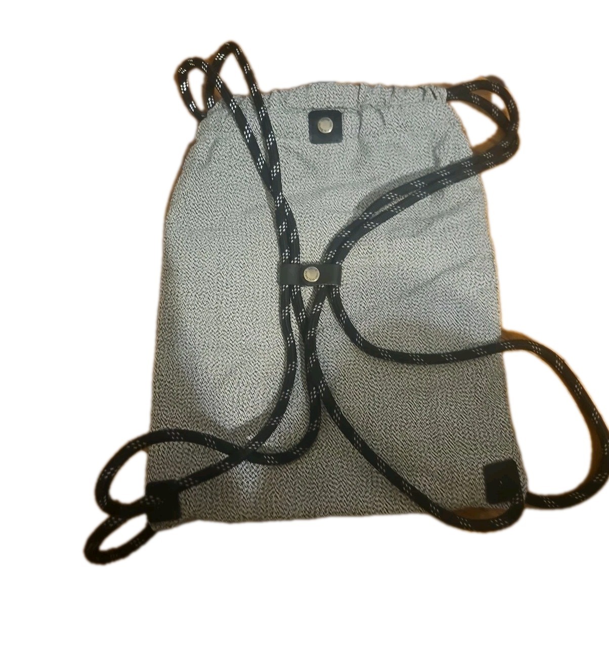 LOCTOTE Flak Sack –Anti-Theft Original Drawstring Backpack, Gray, Durable Secure