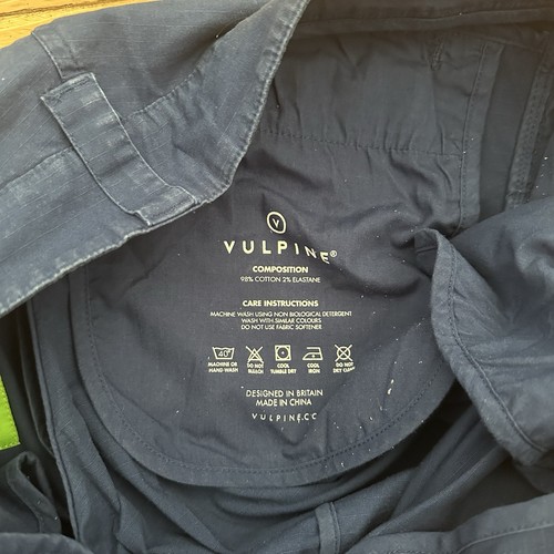 Vulpine Cycling Shorts Men's Medium W32 Blue Cargo Utility Flat Front Casual - Picture 6 of 10