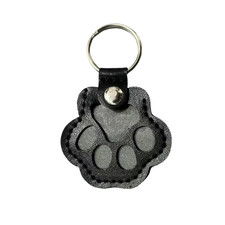 Pet Hair Memorial Keychain PU Leather Keepsake Locket for Cat Dog Fur Pet Hair S