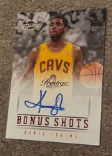2013-14 Panini Prestige KYRIE IRVING Autograph On Card Cavs Bonus Shots #/25