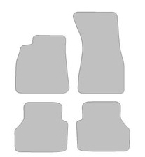 Fußmatten-Set für Audi A6 (2018-2024) Deluxe grau