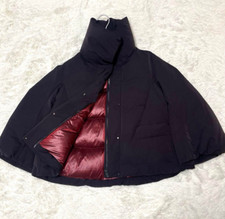 UNIQLO +J Jil Sander Hybrid Down Coat Size S Women WINE Polyester Plain Japan