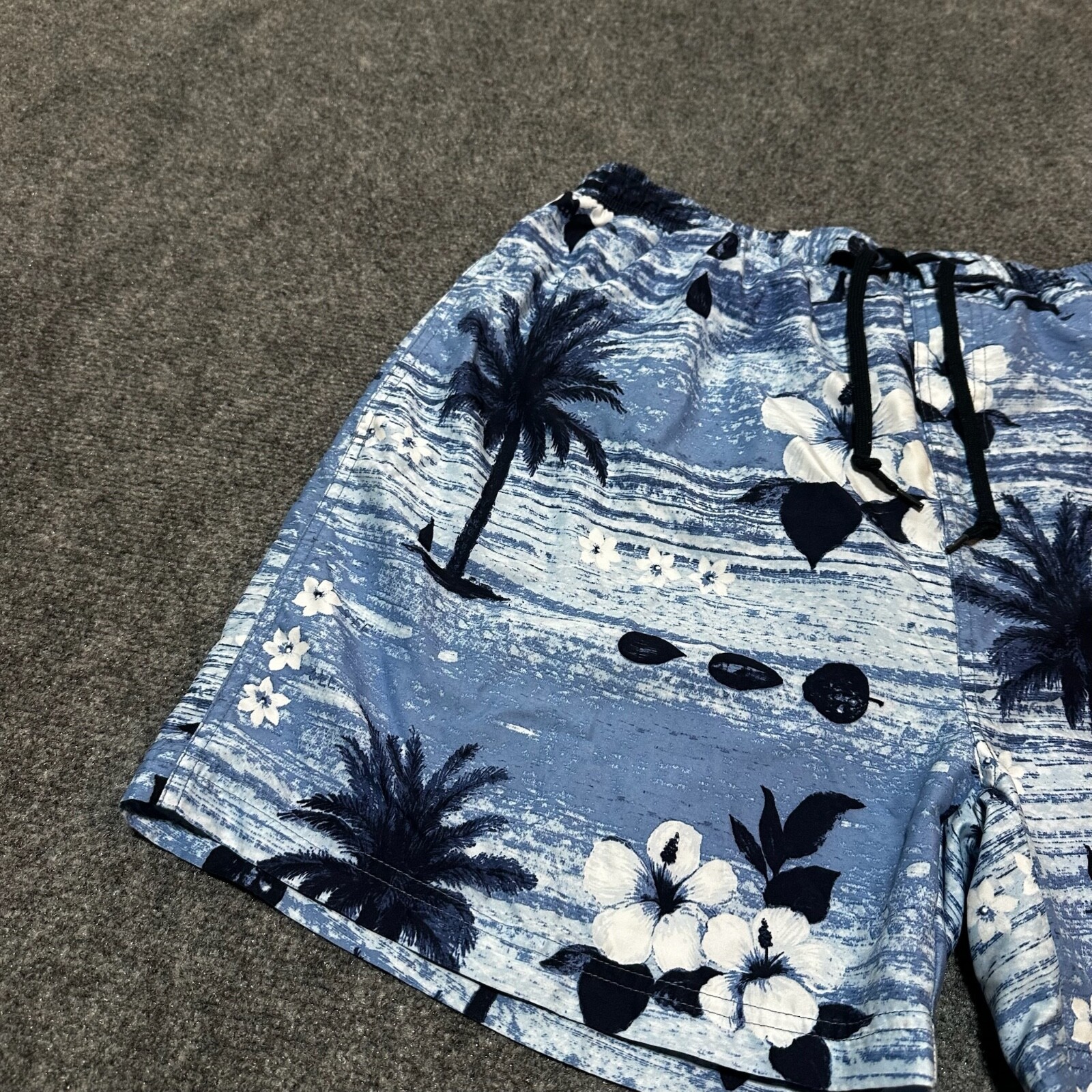 Sand N Sun Board Shorts Mens Large Blue Palm Tree… - image 8