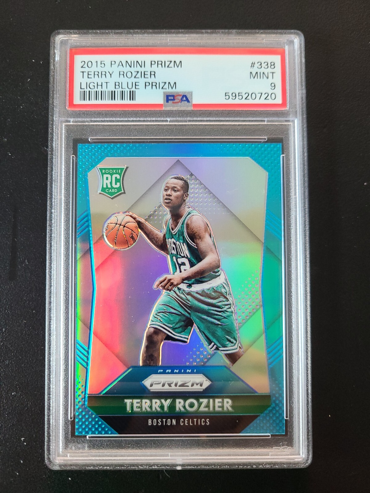 2015 Terry Rozier RC Light Blue Prizm Rookie RC #338 #/199 POP 1/4 1 Higher