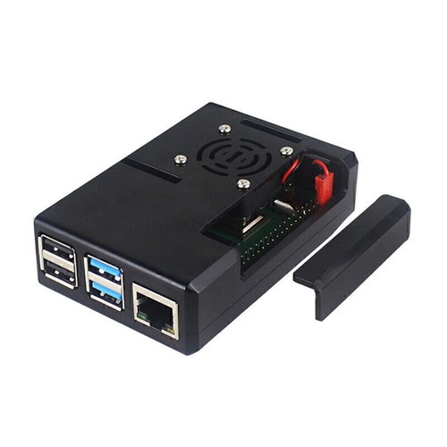 Passend für Raspberry Pi 4B Gehäuse Gehäuse Box mit Lüfter Aluminium Kühlkörper - Bild 8 von 11