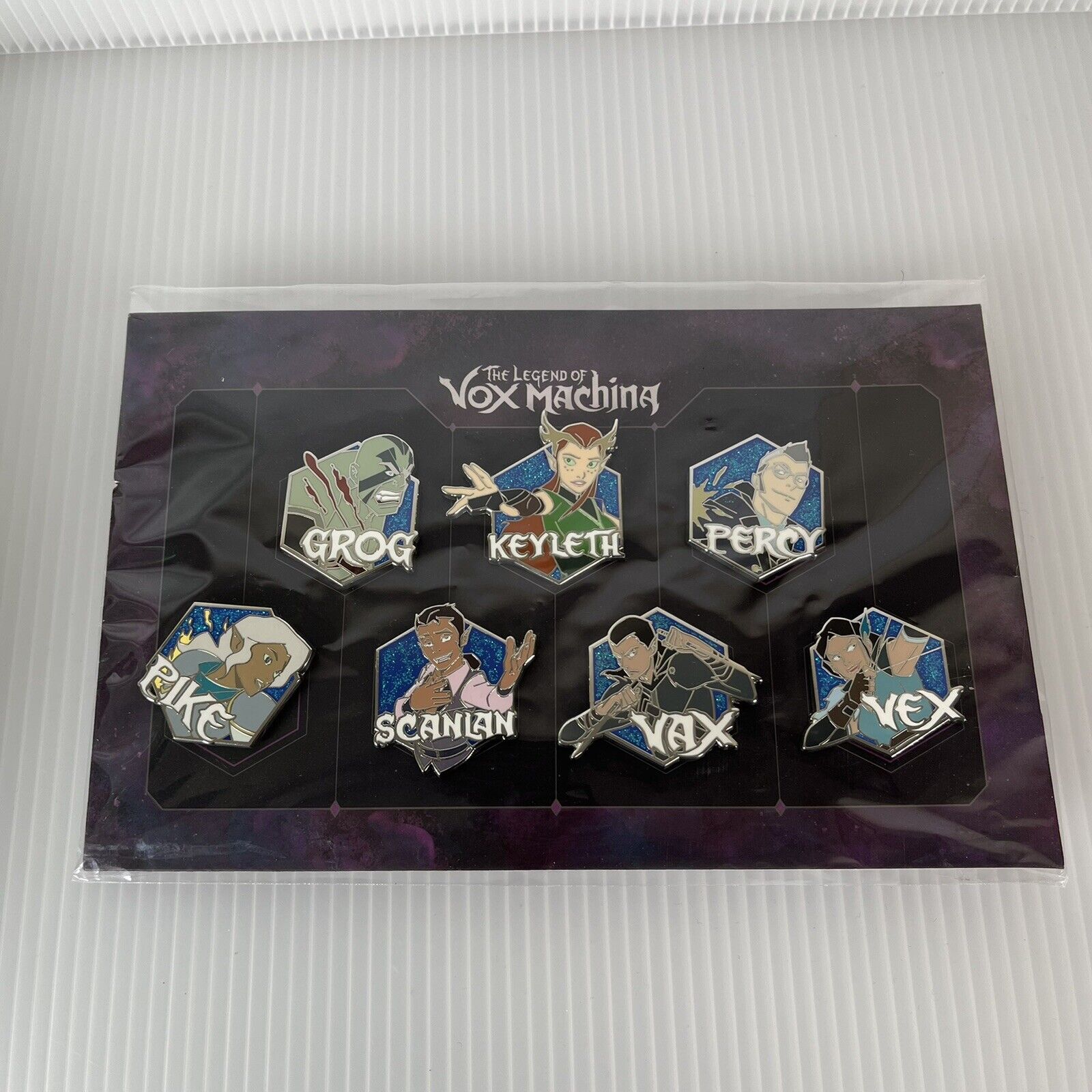 Critical Role Kickstarter (Legend of Vox Machina) Character Pin Set Rare  New