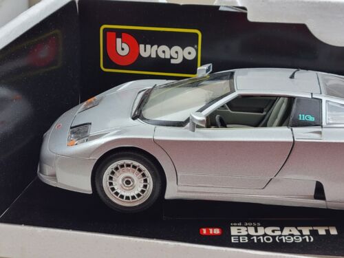 Bburago Diamonds 1:18 Scale 1991 Bugatti EB 110 Diecast Car Model | Grey | #3045 - Picture 5 of 10