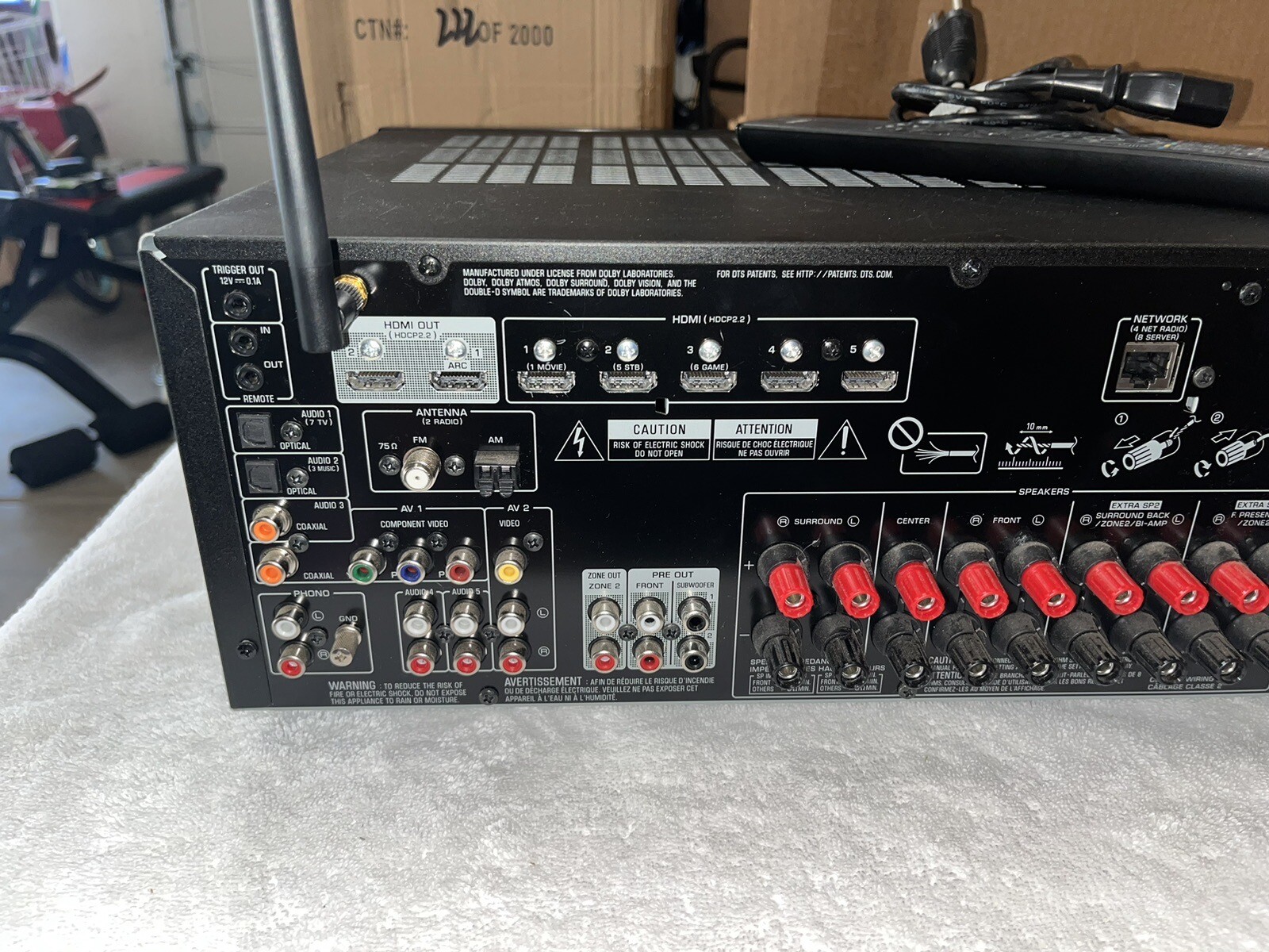 Yamaha TSR7850 7.2 ch WiFi BT 4K Receiver Black/F12 eBay