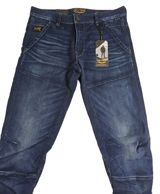 PME Legend Tapered Fit Skylock Worker Denim Hose Größe 33/34