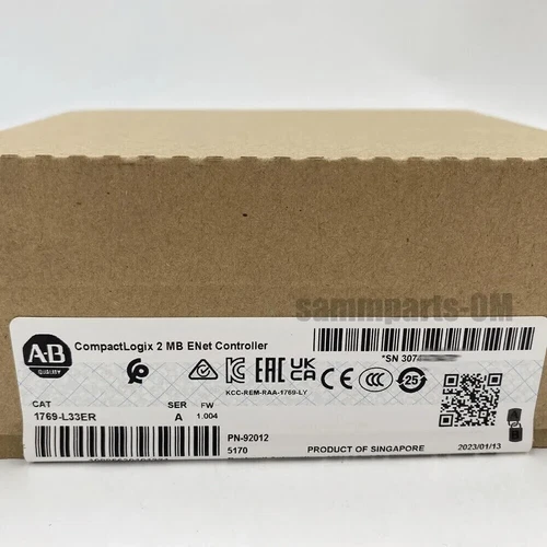 New Factory Sealed AB 1769-L33ER / A CompactLogix 2MB Enet Controller 1769L33ER - Picture 2 of 4
