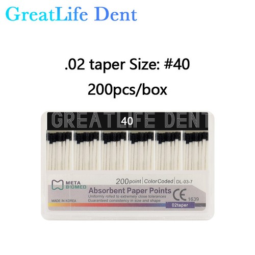 10boxes/lots Dental Endo Absorbent Paper Points Taper 02/.04/.06 Size #15-40 - Picture 20 of 44