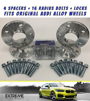Alufelgen Spurverbreiterung 15mm + 20mm Audi A3 >2003 TT >2006 A1 A2 + Schrauben Schlösser