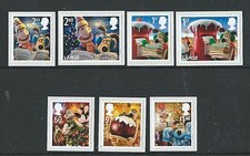 GREAT BRITAIN 2010 CHRISTMAS WALLACE AND GROMIT SELF ADHESIVE SET OF 7 UN.MINT