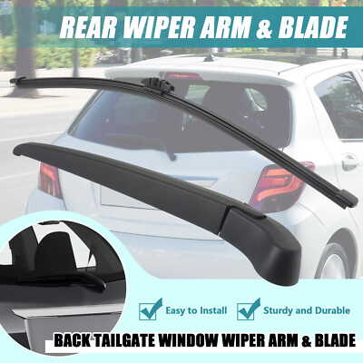 Rear Wiper Arm For Toyota Yaris French Model - Black Metal/Plastic Windshield Wiper Replacement