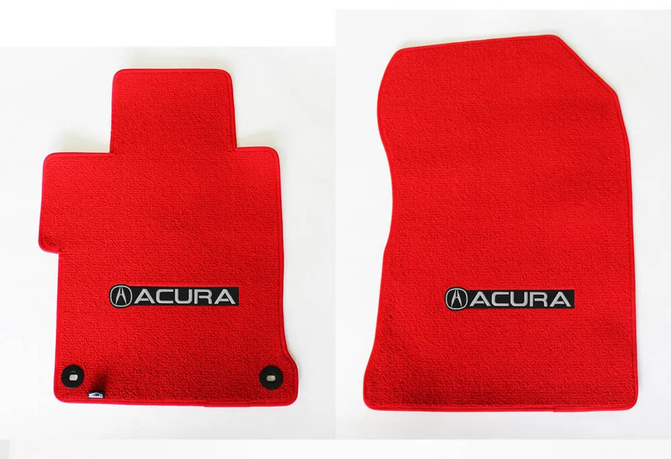 ¡Nuevo! Juego de 4 alfombrillas Acura TL 1995-2014 rojas personalizadas con logotipo bordado Foto 4 de 4
