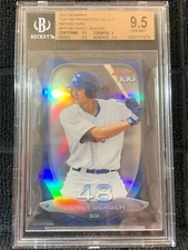 2013 Bowman BTP48 Seager Top100 Pros REFRACTOR Bluediecut #/99 GEM FREE SHIPPING