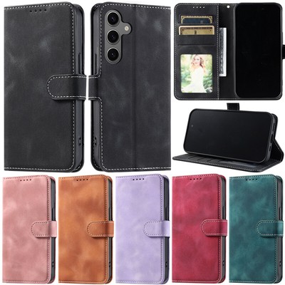 Retro Wallet Leather Flip Cover Case For Samsung S24 S23 S22 S21 S20 S10 Note 20