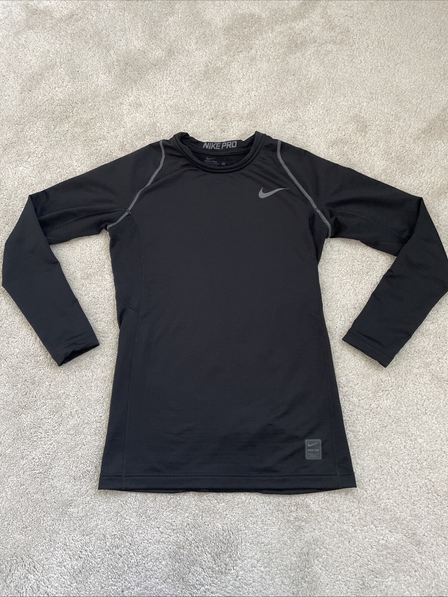 men's nike pro compression hyperwarm long sleeve shirt