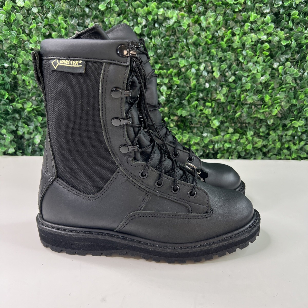 Gore-Tex Best Defense Combat Boots Men’s Size 10 Black Vibram Sole Tactical CRISPI AT6 Black AR670-1 Suede Leather Tactical Boot main image 4