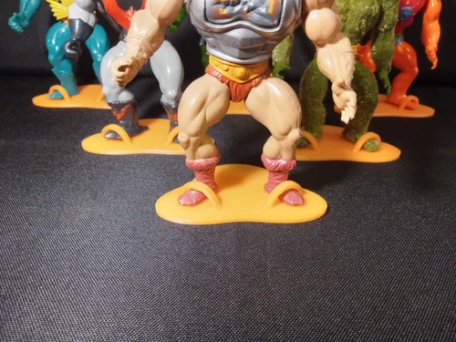 masters universe figure orange display stand 6-pack for vintage MOTU & TMNT