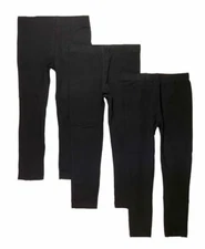 Studio 3 Girls Three-Pack Black Leggings Size 4 5/6 6X 7/8 10/12 14/16