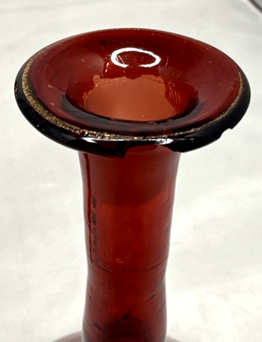 Botellas de vidrio de arándano rojo rubí bohemio con tapones - Imagen 10 de 13