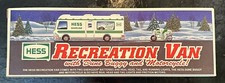 Vintage 1998 Hess Recreation Van With Dune Buggy and Motorcycles New In Box