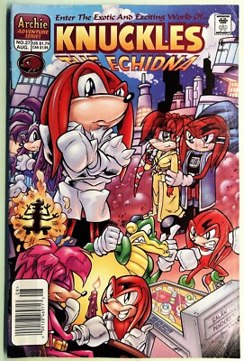 KNUCKLES The Echidna Comic Book #27 THE FIRST DATE 2 of 3 Bagged & Boarded FN+