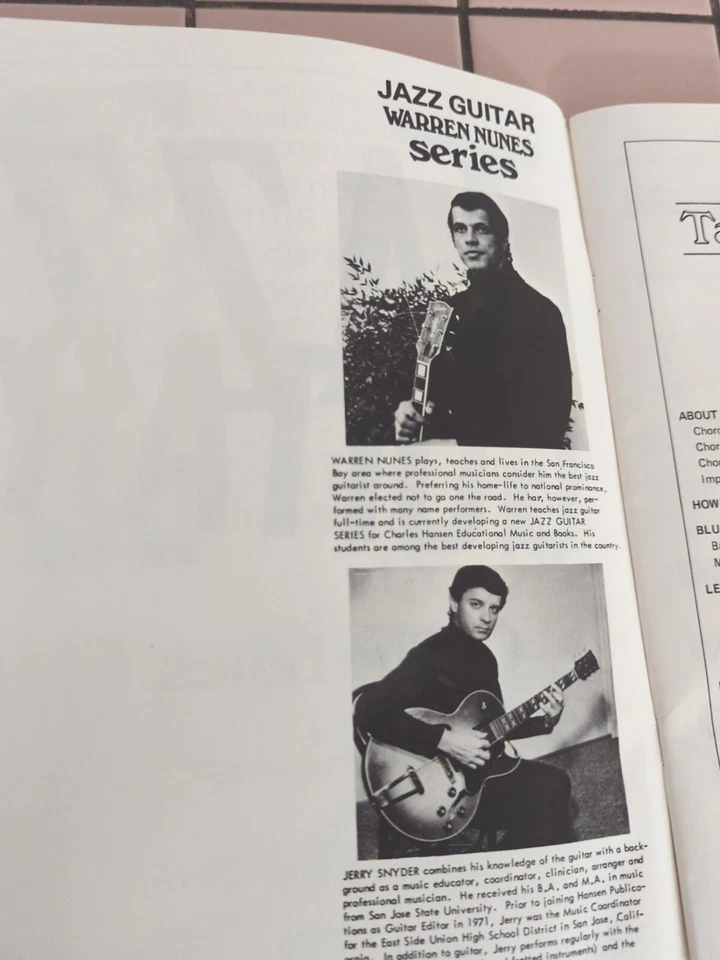 Warren Nunes Works For The Jazz Guitar Sheet Music Book,1974 Edition , Record+ - Image 2 of 4