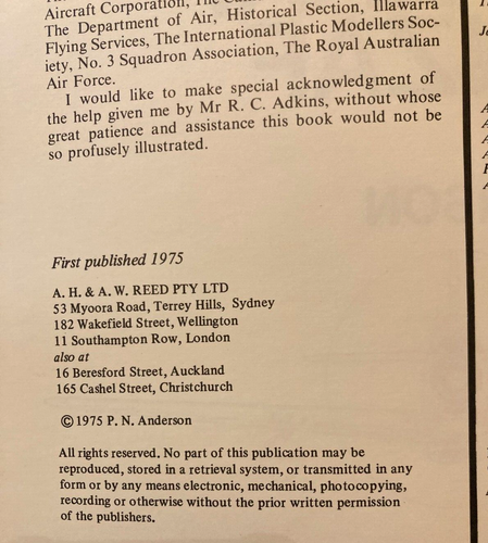 Peter N Anderson MUSTANGS OF THE RAAF AND RNZAF HB 1975 EBay