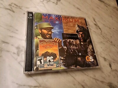 Maximum Strategy: Tropico: Mucho Macho Edition & Stronghold (PC, 2004) 3 CD ROMs