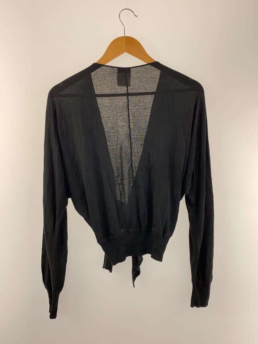 CHANEL◆カーディガン(薄手)/--/レーヨン/BLK/無地/ｐ28481 Authentic CHANEL Cardigan (Thin) Rayon Black p28481 From
