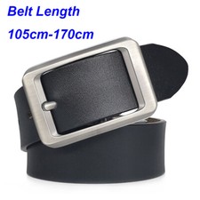 Classic Mens Belt Casual Belts for Jeans Real Leather Extended Belt Size S-9XL