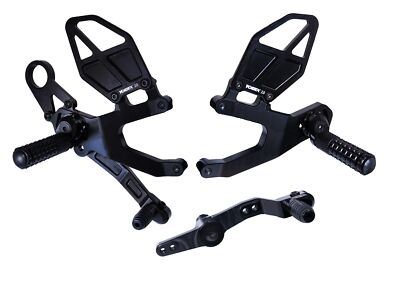 BMW S1000RR 15-18 Vortex Racing Adjustable Rear Set Black RS184K