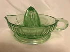Vintage Green Depression Glass Citrus Reamer/Juicer