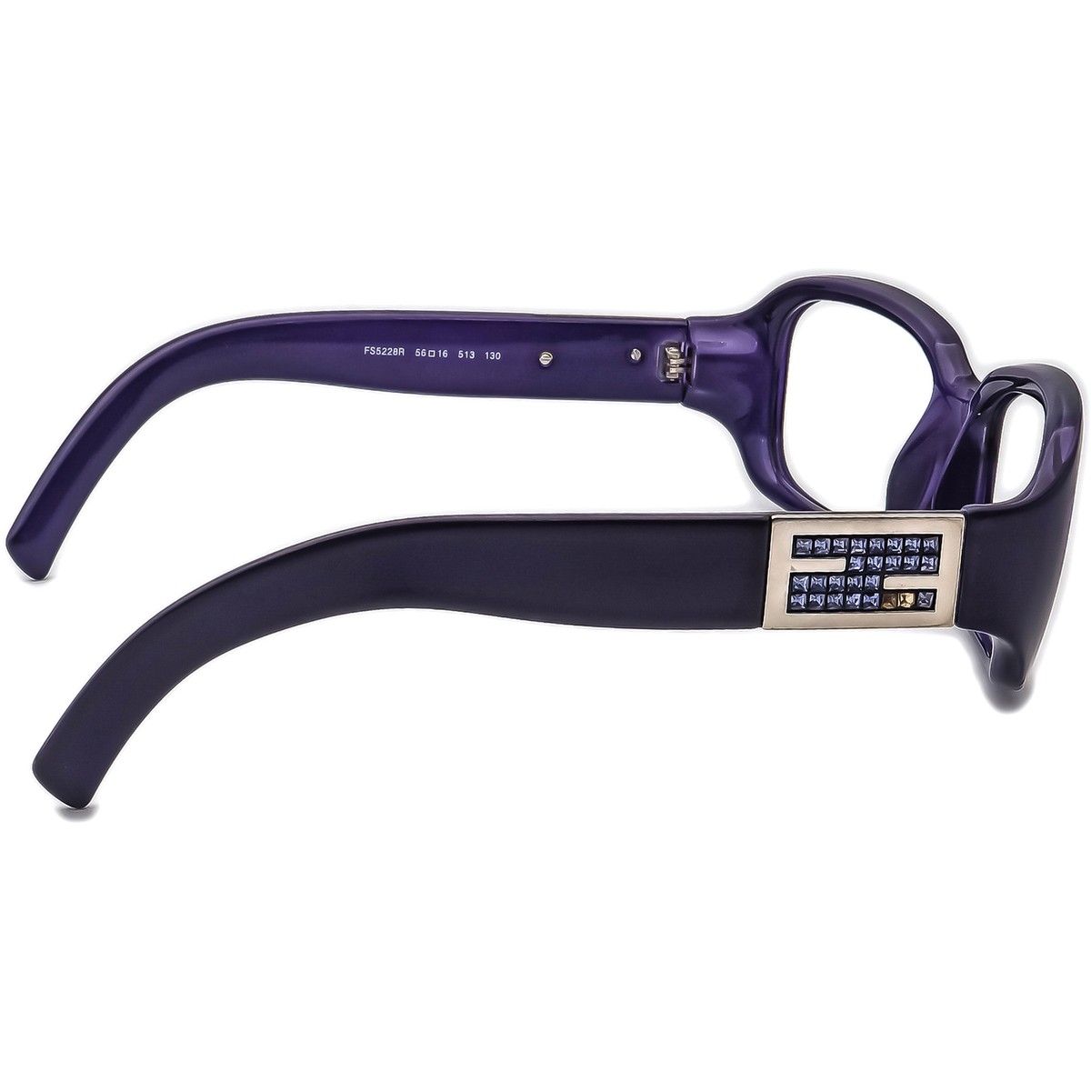 Fendi Sunglasses Frame Only FS5228R 513 Purple Rectangular  display picture 1