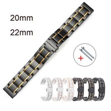 Ceramic Watch Strap Stainless Steel Watch Bands 22mm 20mm Replacement Wristband