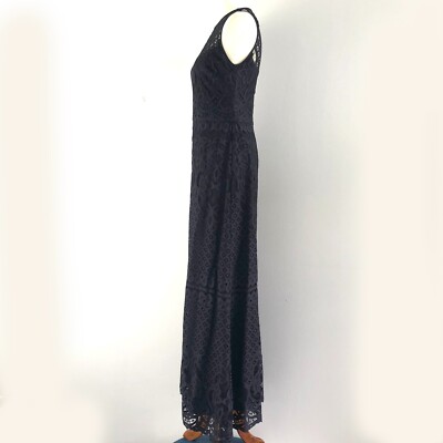 Lace Wedding Vera Wang Black Lace Dress VERA WANG Navy Lace Gown Floor  Length Dress Lined