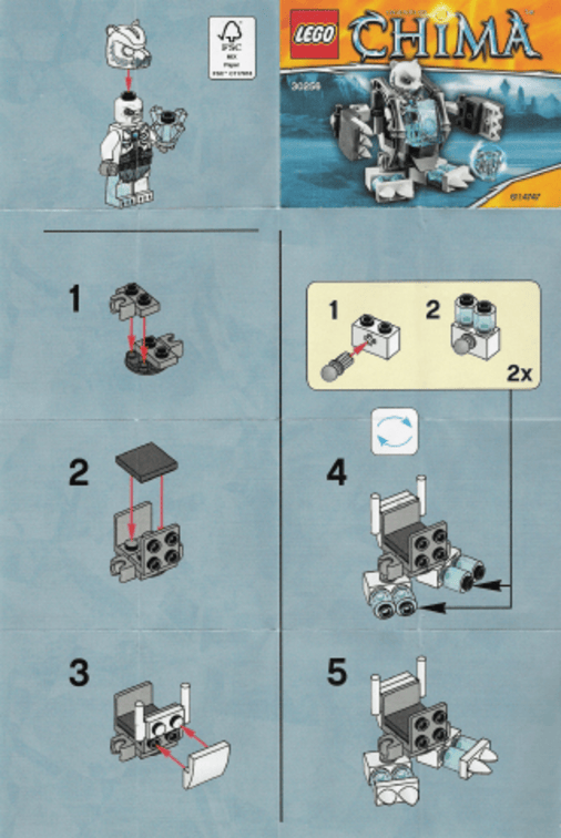 Lego Ice Bear Mech polybag 30256 LEGENDS OF CHIMA Minifigure