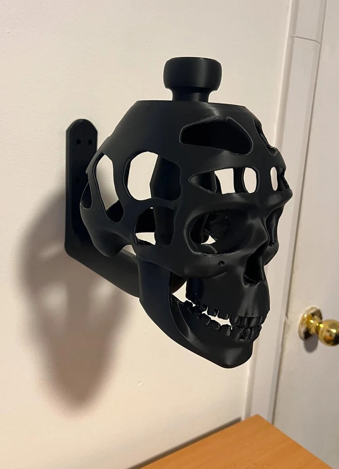Wall-Mounted Skull Helmet Display Stand – Perfect for Motorcycle and Cosplay - Image 2 of 4