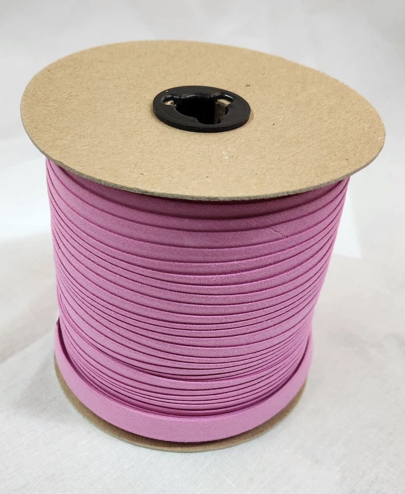 Cinta sesgada doble pliegue de 1/2", carrete de 100 yardas, algodón de azúcar Foto 3 de 3