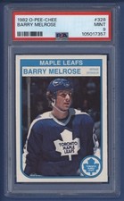 1982-83 OPC O-PEE-CHEE #328 BARRY MELROSE PSA 9 MINT Toronto Maple Leafs